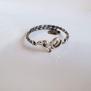 Alex & Ani Heart Beaded Wrap Bangle